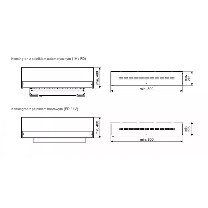 Spartherm - Biokamin Ebios-Fire Kensington 1V