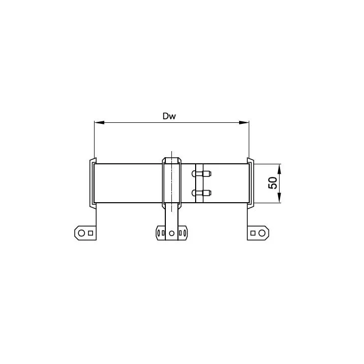 Prodmax - double-walled, heat-resistant, chimney system - extraction clamp