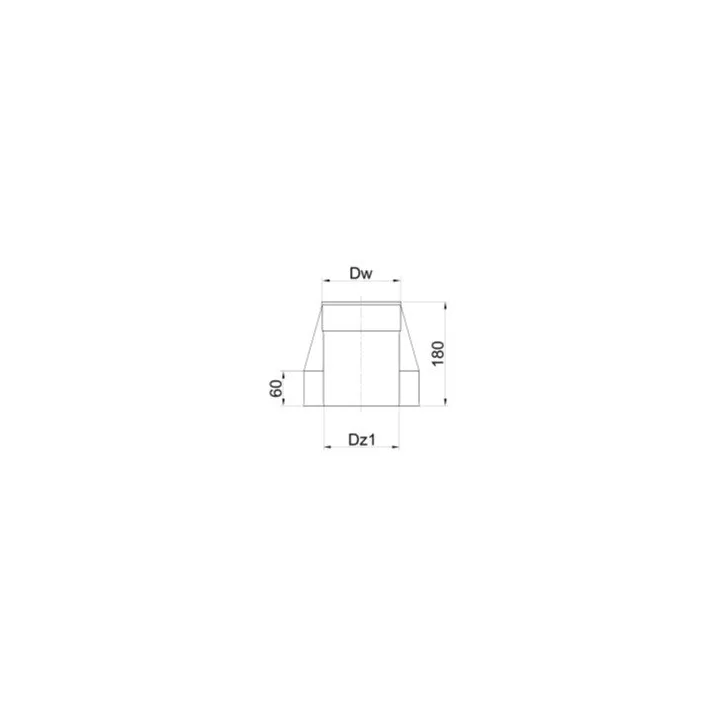 Prodmax - double wall insulated heat resistant chimney system - mouthpiece