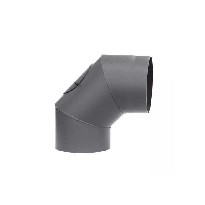 Darco - connection system for fireplaces and solid fuel boilers SPK - 90 ° and 45 ° fixed elbow with revision