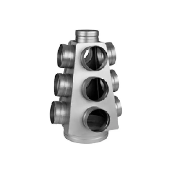 Prodmax - rundes Luftverteilungssystem aus verzinktem Stahl - Verteilerkasten