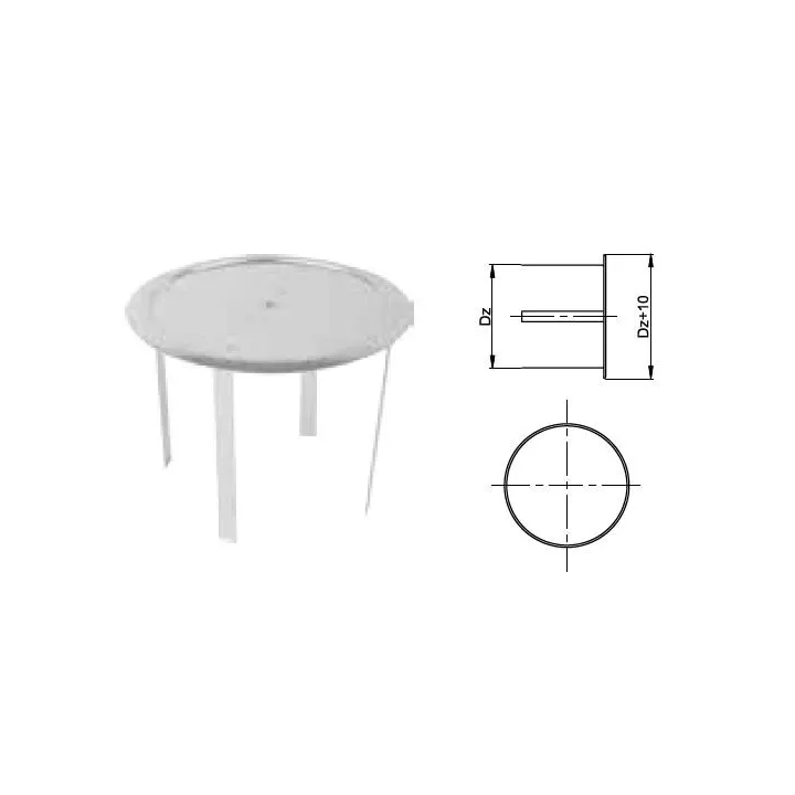 Prodmax - round air distribution system made of galvanized steel - blanking plug