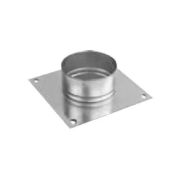 Prodmax - rundes Luftverteilungssystem aus verzinktem Stahl - Kaminplatte