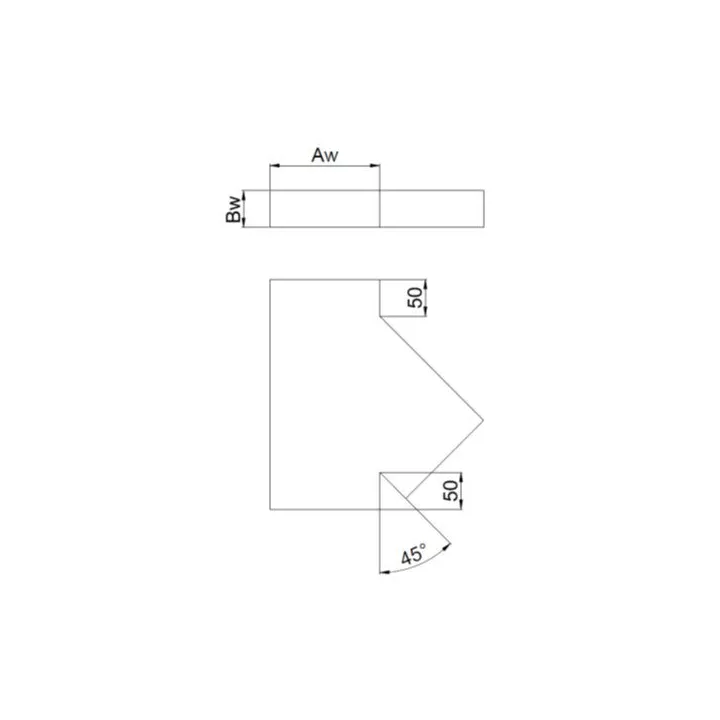 Prodmax - rectangular air distribution system made of galvanized steel - tee