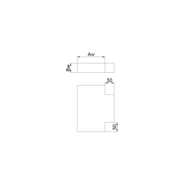 Prodmax - rectangular air distribution system made of galvanized steel - tee