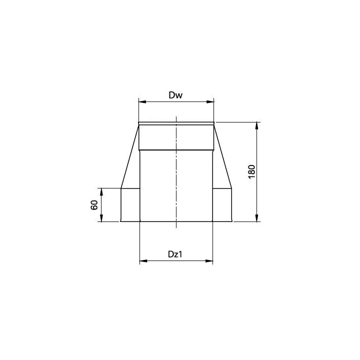 Prodmax - round air distribution system insulated from galvanized steel - insulated mouthpiece