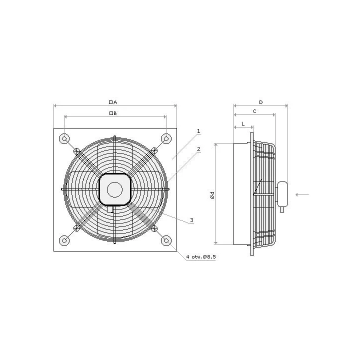 Konvektor - Axialventilator WWS