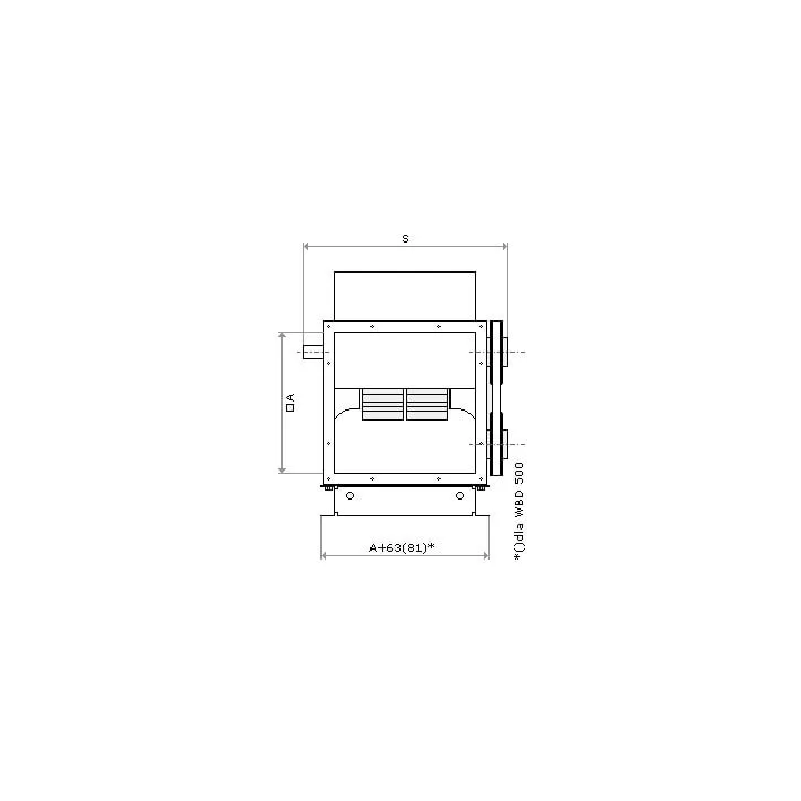 Konvektor - Doppelstrom-Trommelventilator WBD