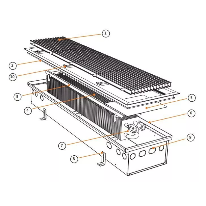 Purmo - Aquilo FMK 110 duct heater