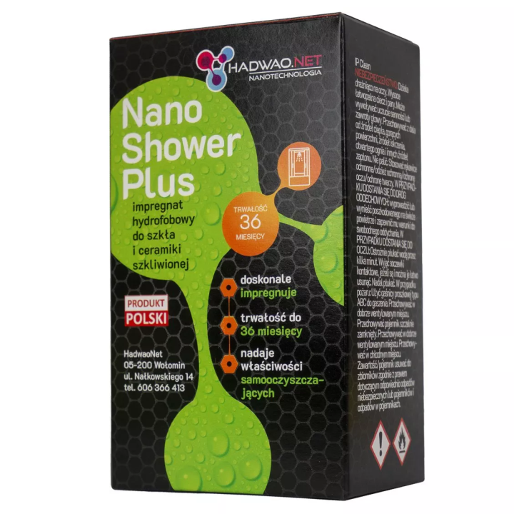 Hadwao - a set of preparations for impregnating glass in the Nano Shower Plus shower enclosure