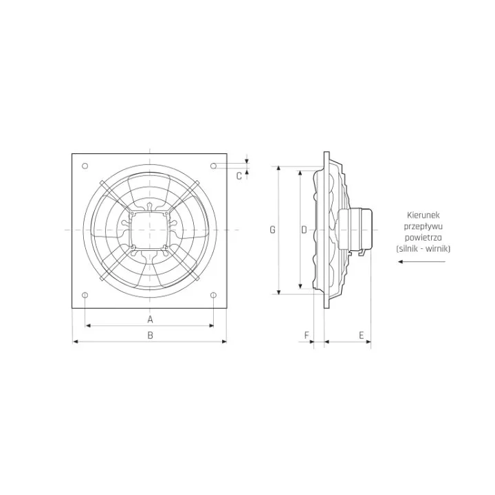 Venture Industries - HXM axial wall fan