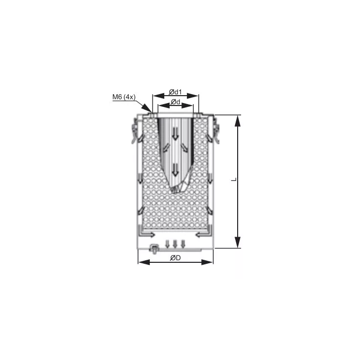 Venture Industries - accessories - SC, DSC, PSC duct filter