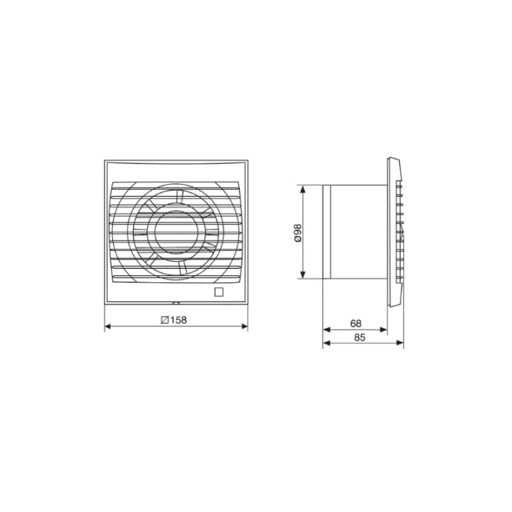 Venture Industries - wentylator domowy osiowy Decor - jednofazowy 230 V