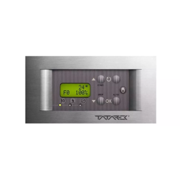Tatarek - fireplace controller with RT-08 OS H2O Titanium Design heat accumulation system