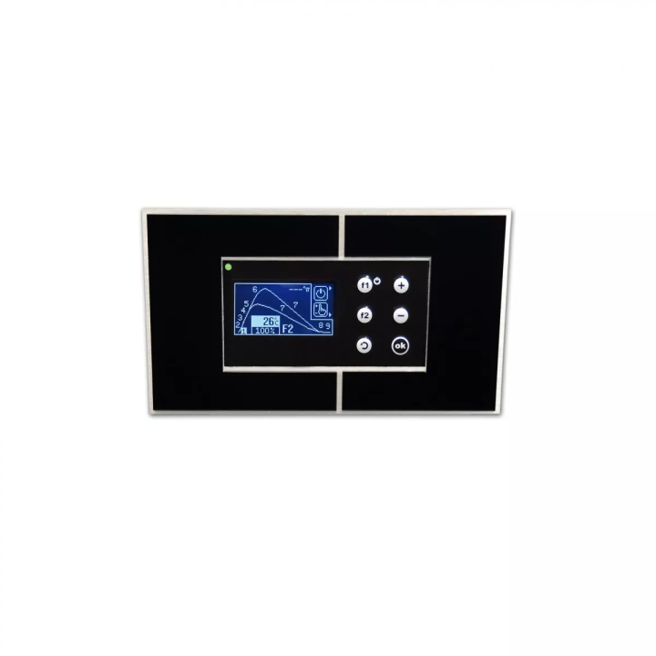 Tatarek - fireplace controller with heat accumulation system RT-08 OS Grafik Black Design