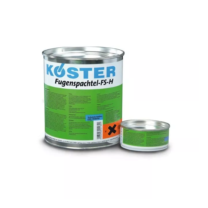 Köster - eine zweikomponentige elastische Dichtmasse Fugenspachtel FS-H grau