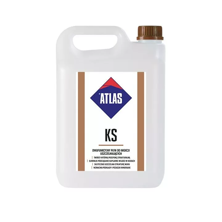 Atlas - dual-purpose liquid for sealing injections KS