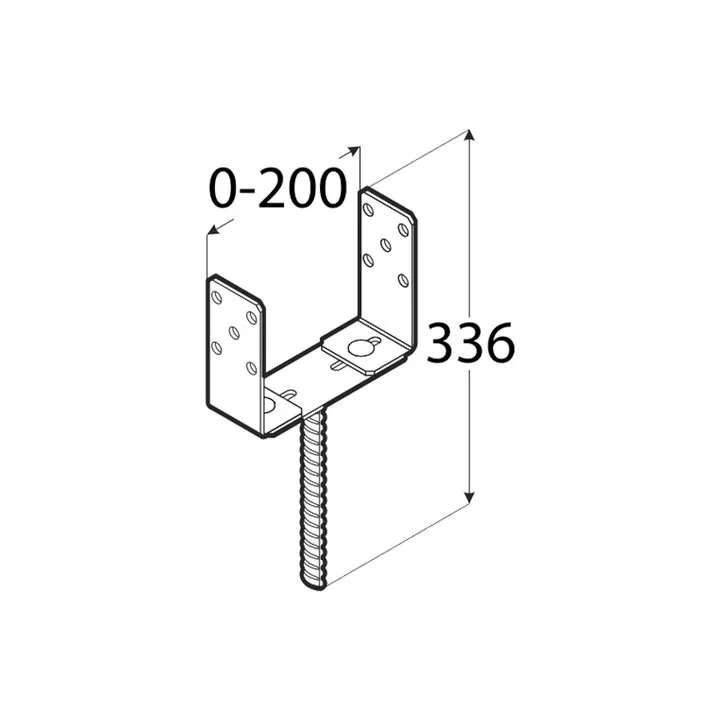 Domax - PSRU adjustable pole base