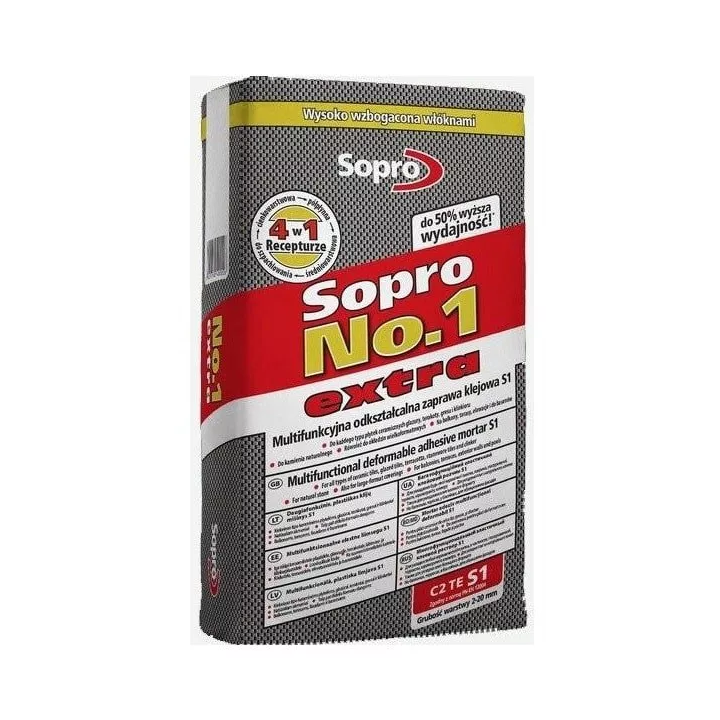 Sopro - zaprawa klejowa odkształcalna No.1 400 Extra