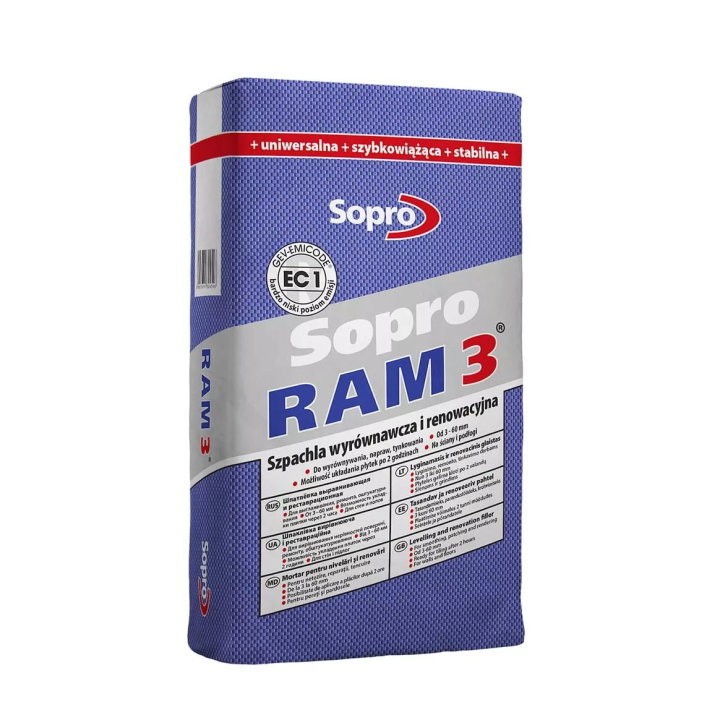 Sopro - szpachla wyrównawcza i renowacyjna RAM3 454