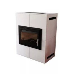 Thorma - piecyk na drewno Lago Hottex biały 11,0 kW