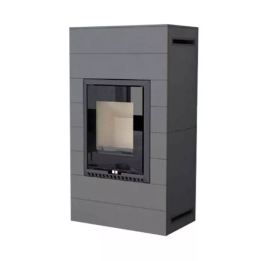 Thorma - piecyk na drewno Rivo Hottex szary 8,0 kW