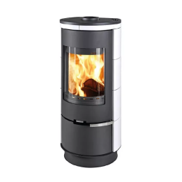 Thorma - piecyk na drewno Andorra Standard kafel biały 7,5 kW