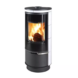 Thorma - piecyk na drewno Andorra Plus kafel biały 7,5 kW