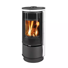 Thorma - piecyk na drewno Andorra Extra kafel biały 7,5 kW