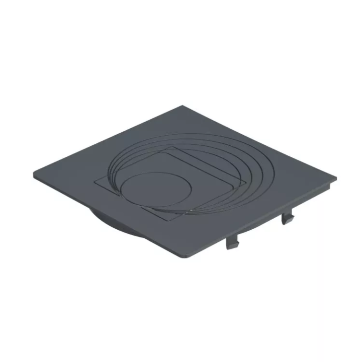 Galeco - system kwadratowy PVC - klapka pod rurę okrągłą do osadnika