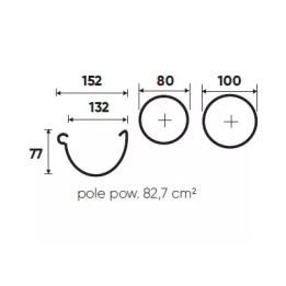 Galeco - PVC semicircular system - external adjustable arch