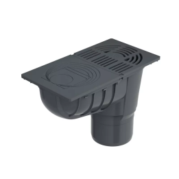 Galeco - PVC semicircular system - universal sedimentation tank with a basket and flaps