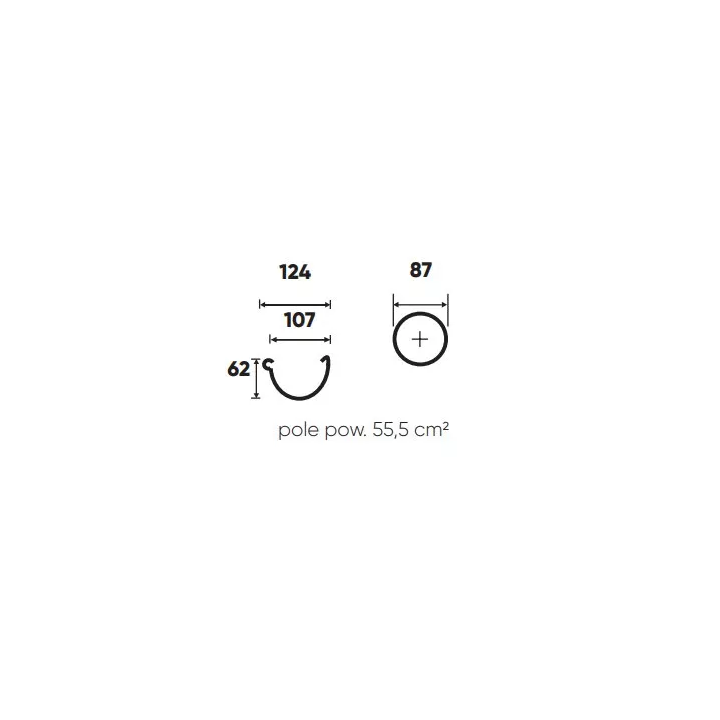 Galeco - system półokrągły STAL - łącznik rynny klamrowy