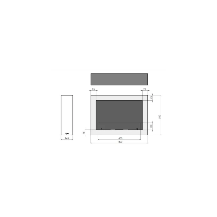 Infire - Murall 800 biofireplace