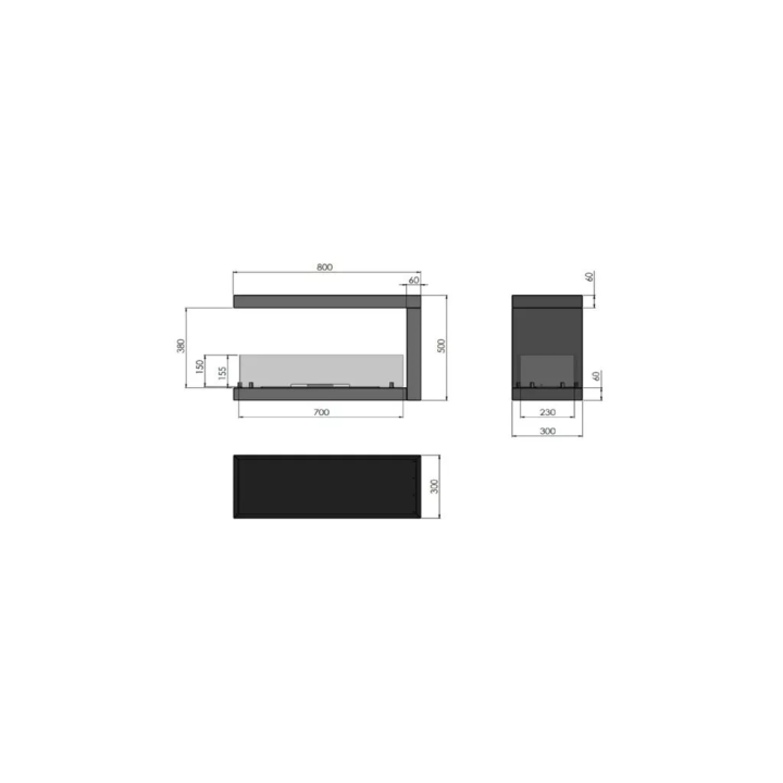 Infire - Biokamin Inside U800