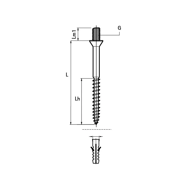 Walraven - Hanger bolt with BIS collar