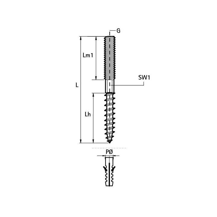 Walraven - śruba dwugwintowa BIS STN