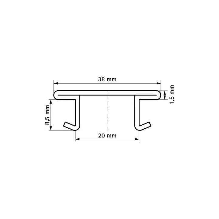 Walraven - listwy wykończeniowe PVC BIS Strut (BUP1000)