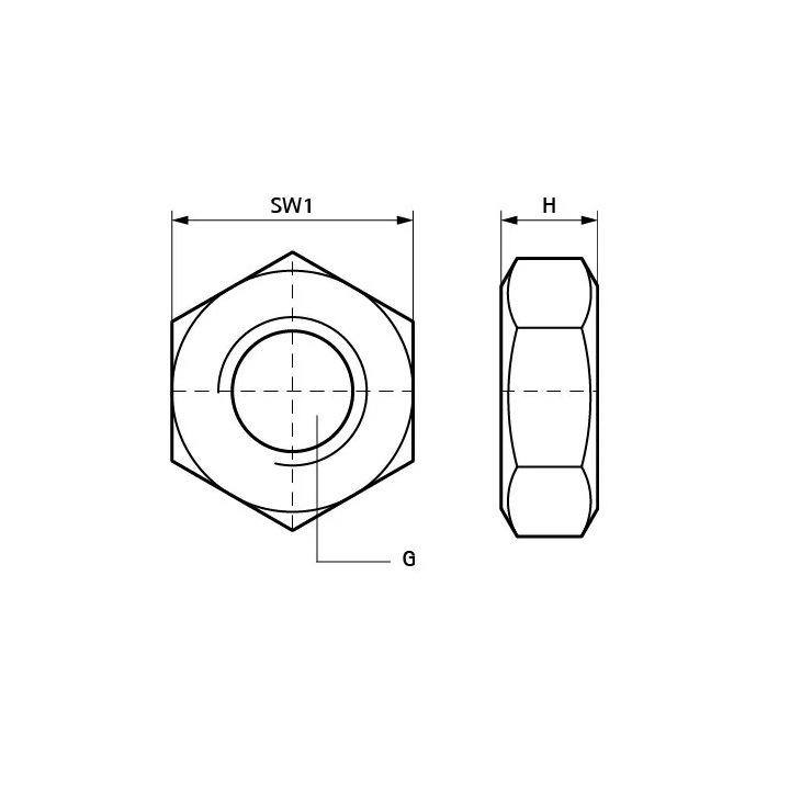 Walraven - nakrętka sześciokątna BIS 