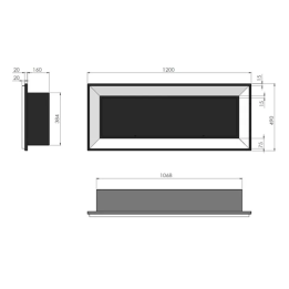 SimpleFire - biokominek Frame 1200