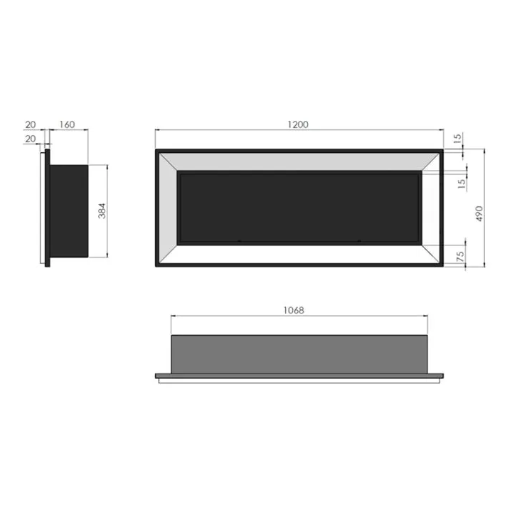 SimpleFire - biokominek Frame 1200