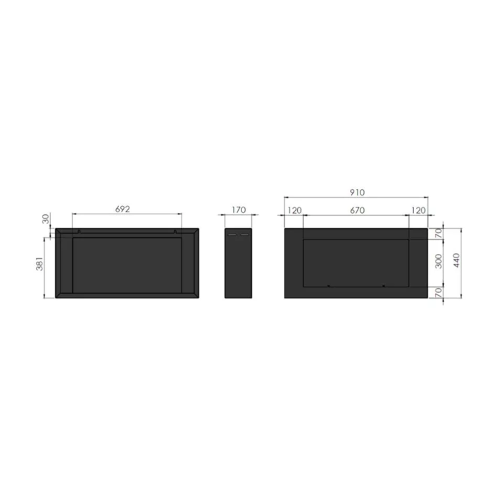 SimpleFire - biokominek BlackBox 910
