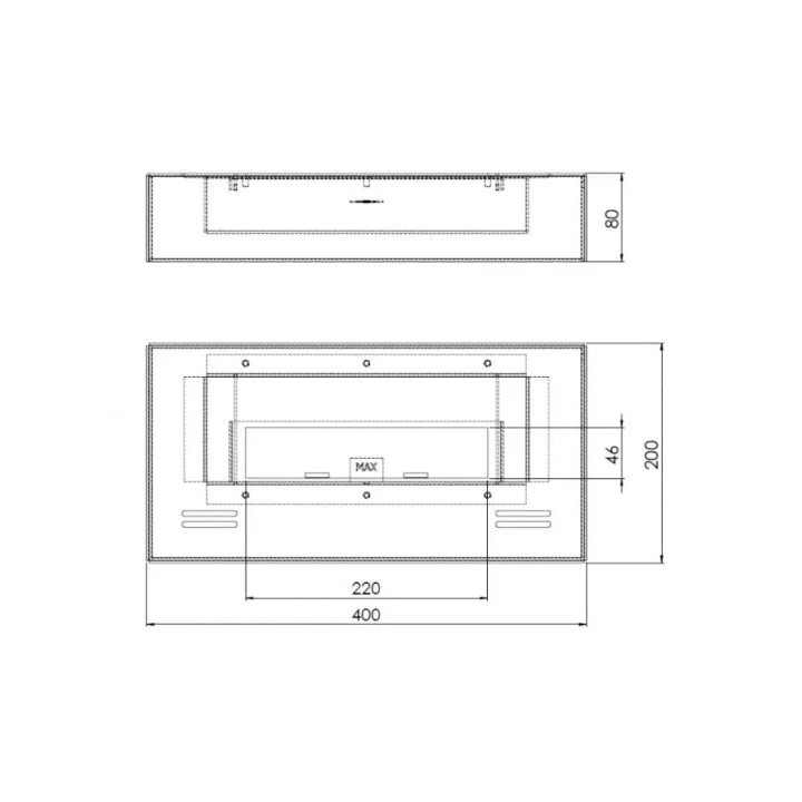 SimpleFire - biokominek SimpleBox 400