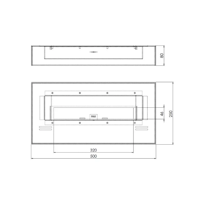 SimpleFire - biokominek  SimpleBox 500