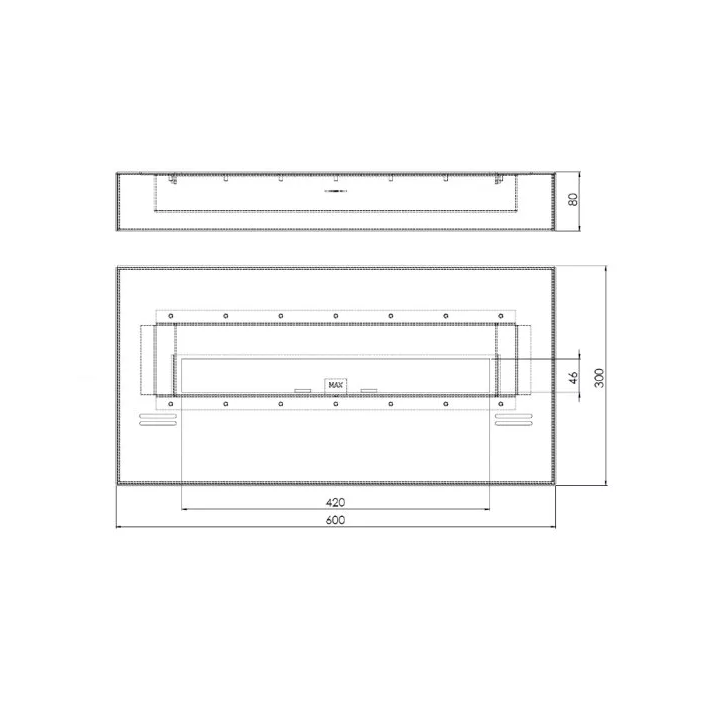 SimpleFire - biokominek  SimpleBox 600