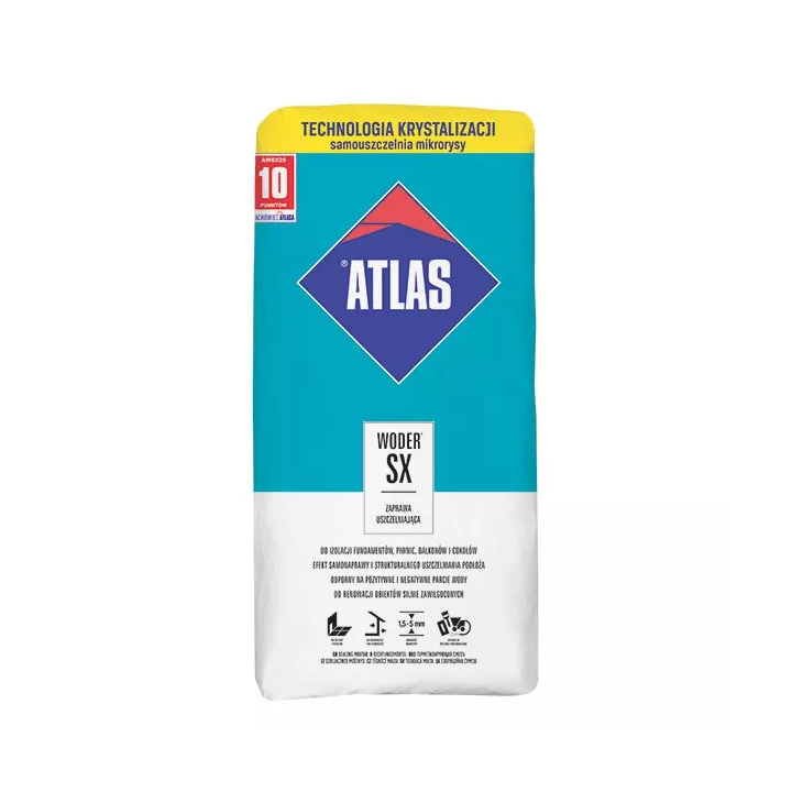 Atlas -zaprawa wodoszczelna Woder SX