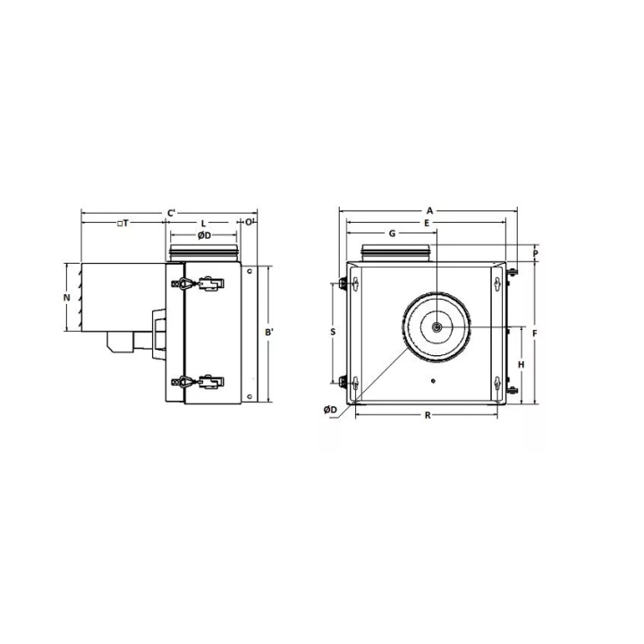 Venture Industries - wentylator promieniowy KEF - trójfazowy 400 V