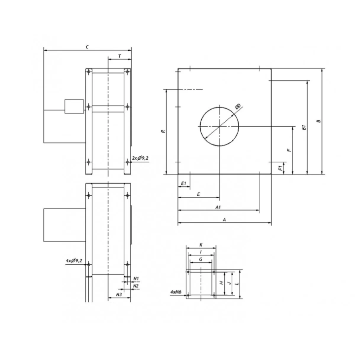 Venture Industries - wentylator promieniowy GMT - trójfazowy 400 V