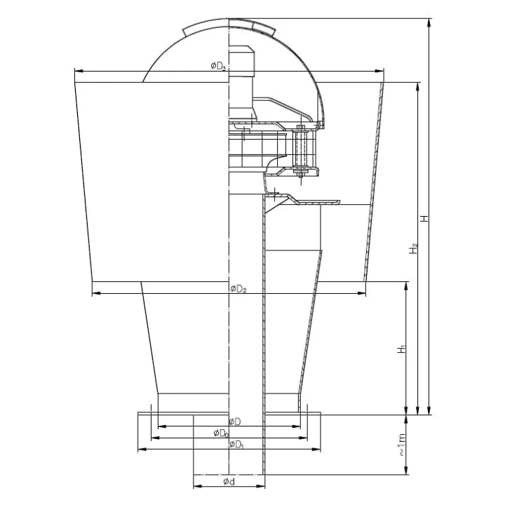 Metalplast - wywietrzak zespolony standardowy W-z