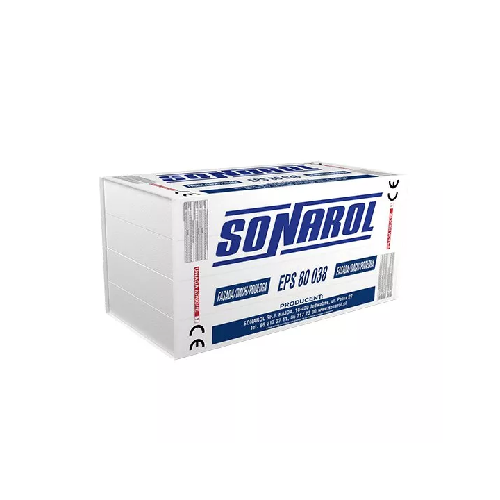 Sonarol - styropian EPS 80 038 Fasada/Dach/Podłoga